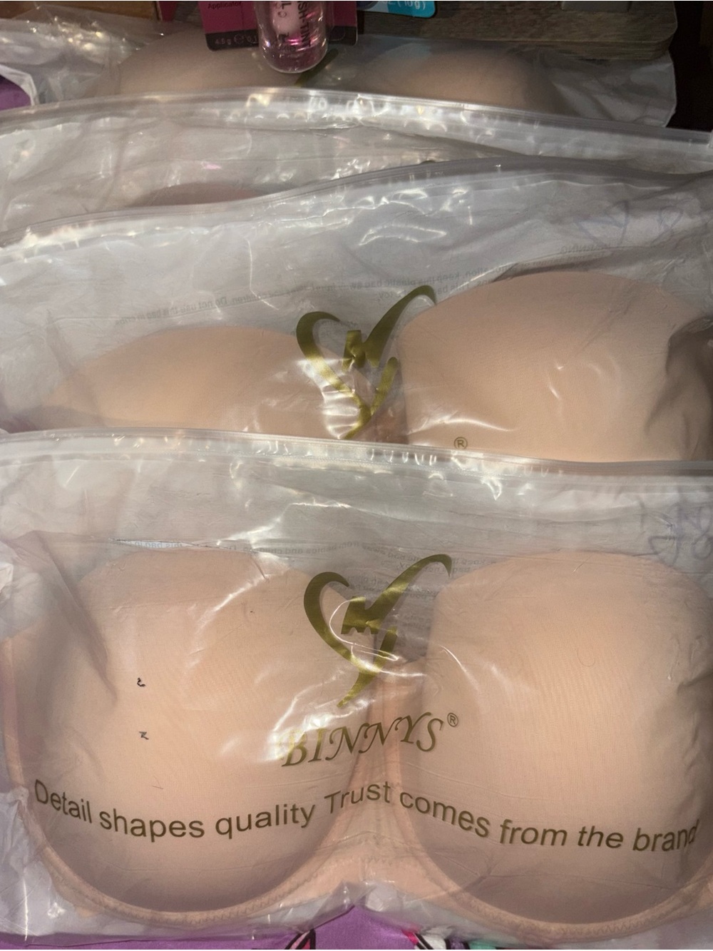 Nude Strapless Adhesive Bra - Seamless Support 38B